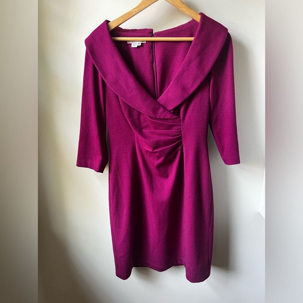 KAY UNGER NEW YORK Tailored Dress Feminine Old Money Dark Academia Teacher 10